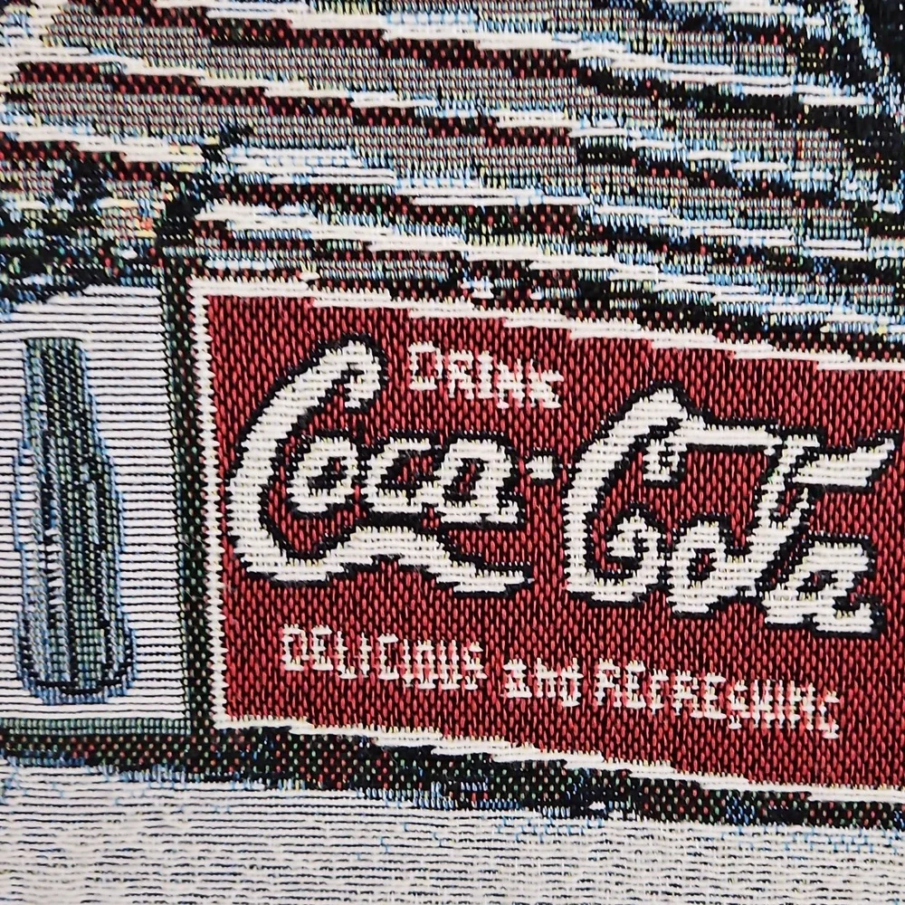 Vintage Coca Cola & John Deere The Gathering Place Bell Pull Tapestry NC, USA